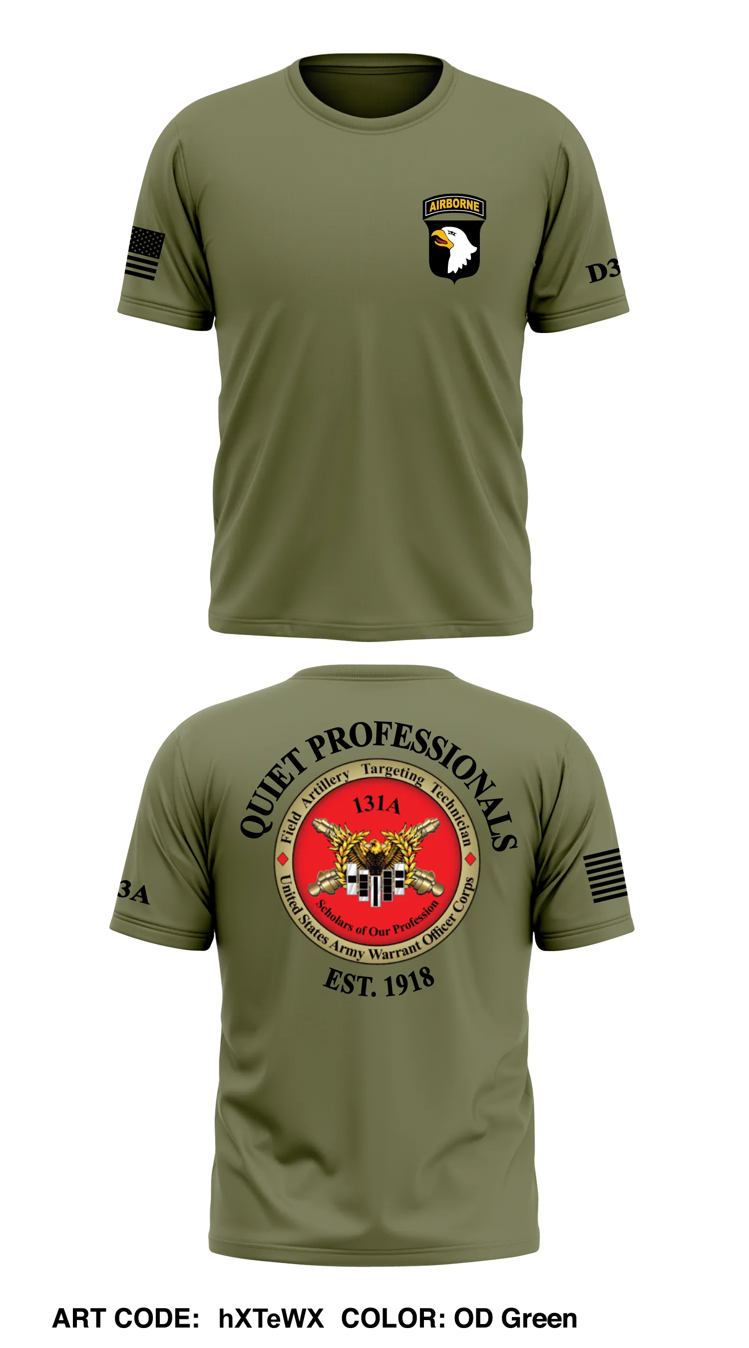 101ST ABDV (AASLT), 131A Targeting Technicians Core Men's SS Performance Tee - hXTeWX