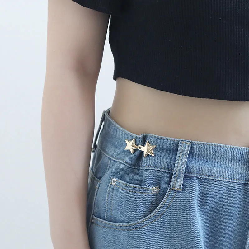 12 Set Star Adjustable No Sewing Required Stud Buttons