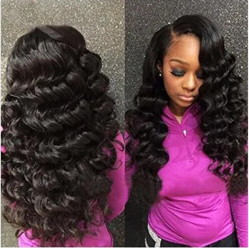 13" X 4" LACE FRONTAL -LOOSE WAVE   2 BUNDLES