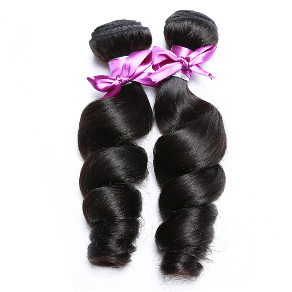 13" X 4" LACE FRONTAL -LOOSE WAVE   2 BUNDLES