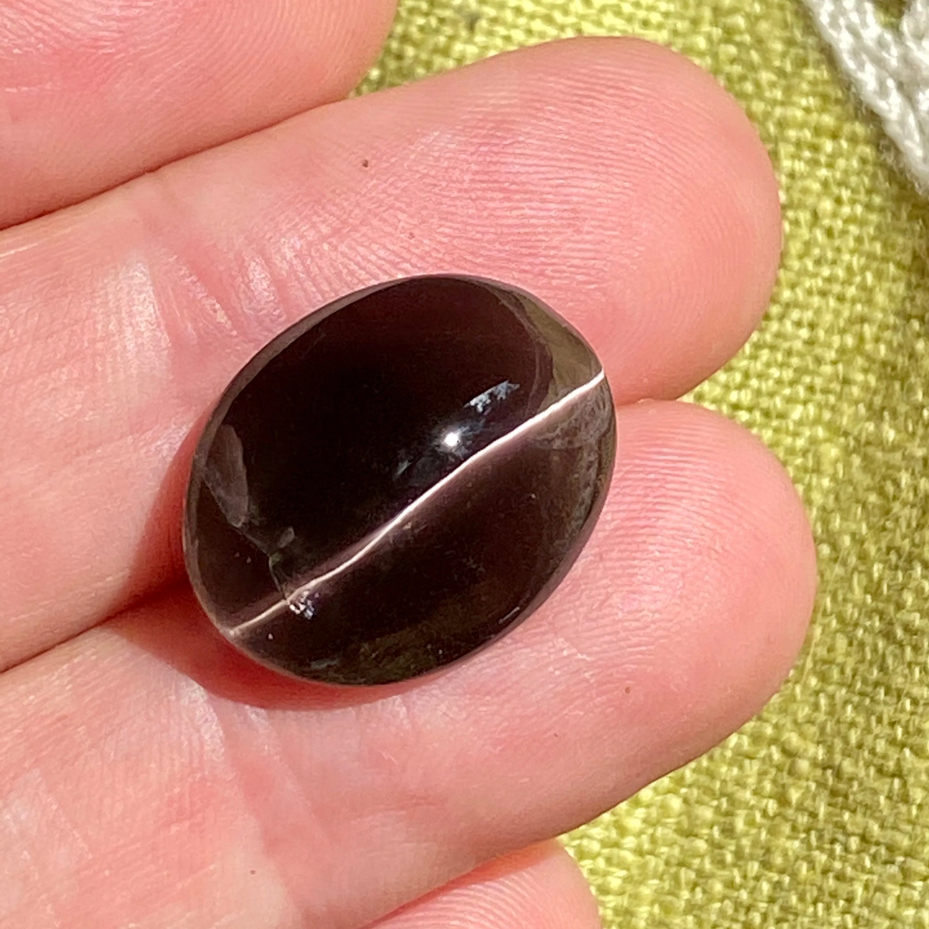 15.67 ct. Cats Eye Sillimanite, Precious African Gem, Razor Sharp Eye
