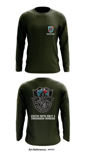 20th SFG DET 1 Rigger Store 1 Core Men's LS Performance Tee - bkRCE3