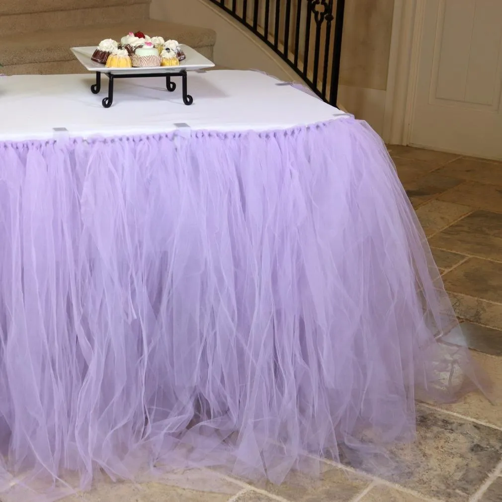 21 ft. Tulle Tutu Table Skirt (6 Colors)