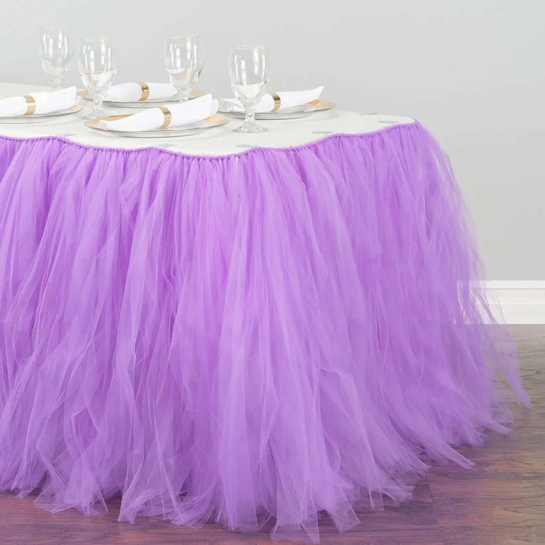 21 ft. Tulle Tutu Table Skirt (6 Colors)