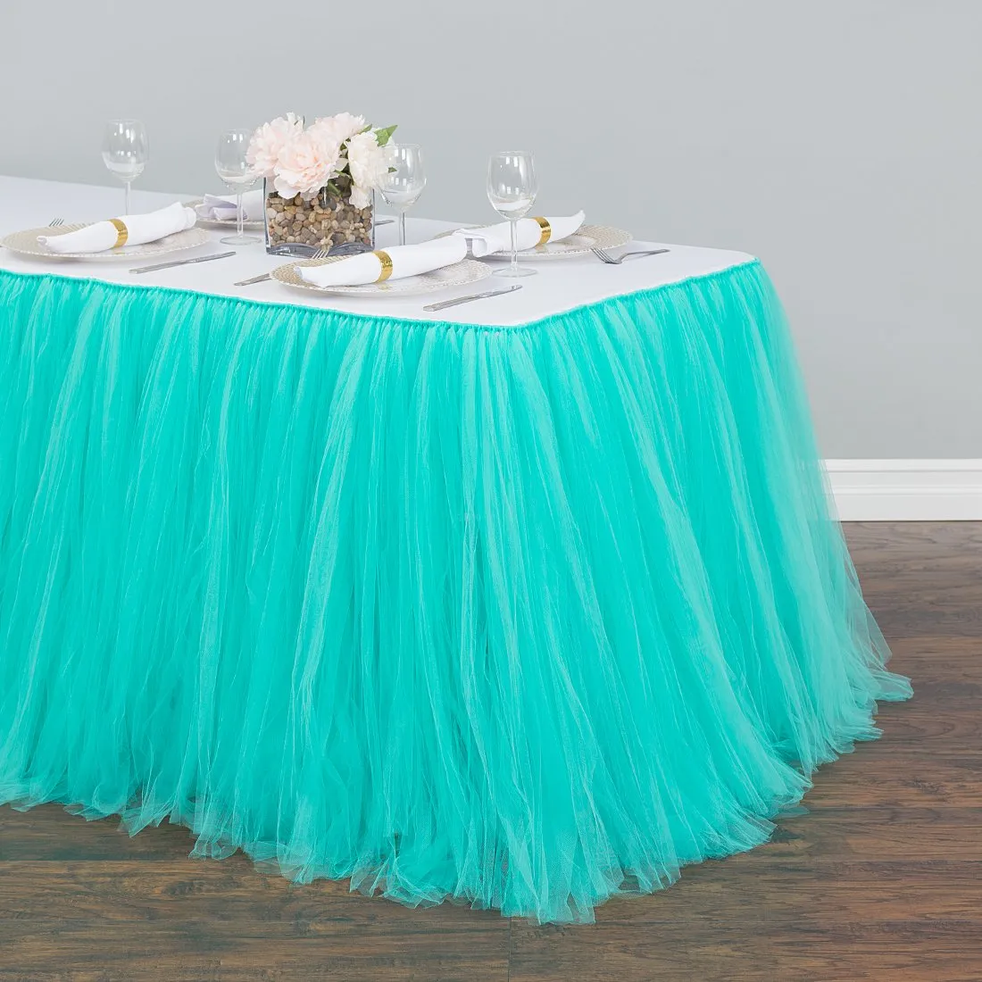 21 ft. Tulle Tutu Table Skirt (6 Colors)