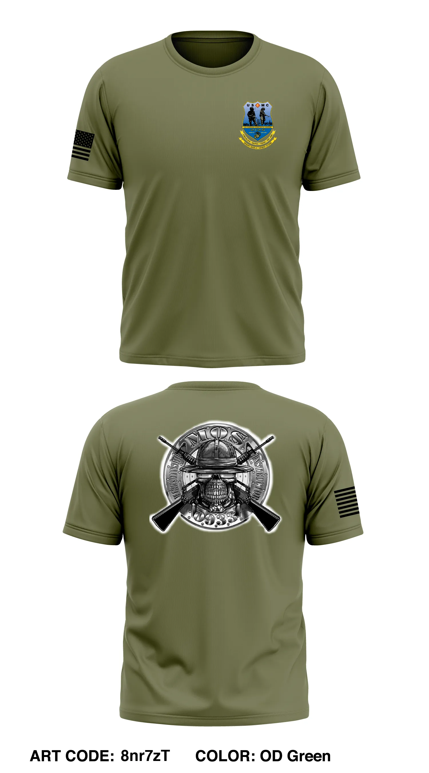 2nd Battalion 25th Marines Store 1 Core Men's SS Performance Tee - 8nr7zT