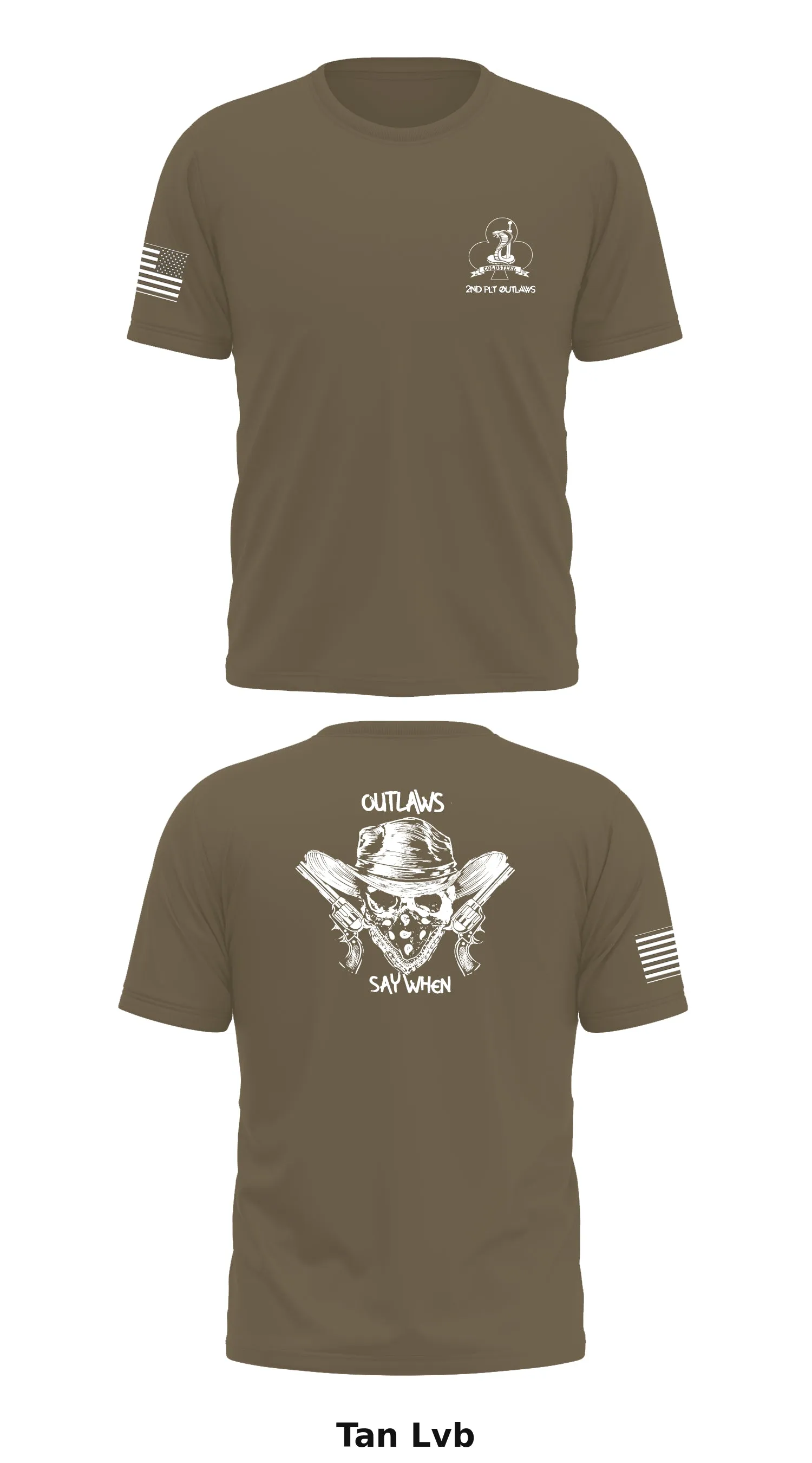 2nd Platoon, C Co, 1-327IN Store 1 Core Men's SS Performance Tee - Lvb