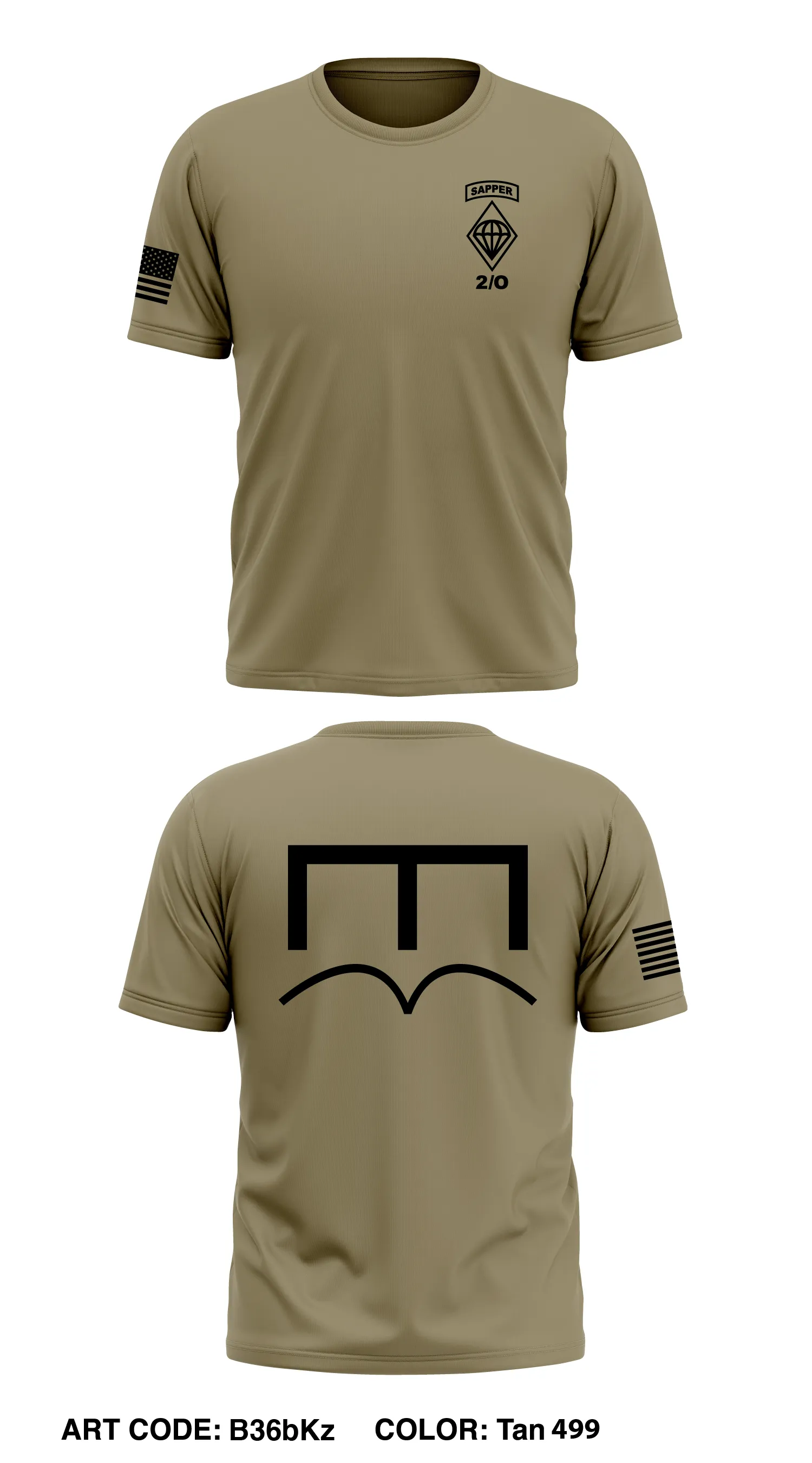2nd PLT, A Co, 127th AEB, 1BCT, 82nd ABN DIV Core Men's SS Performance Tee - B36bKz
