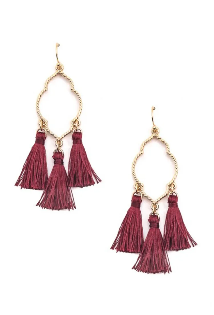 3 Tassel Earrings