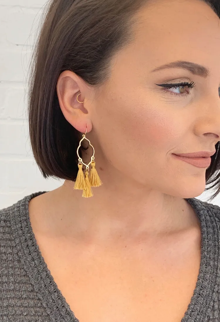 3 Tassel Earrings