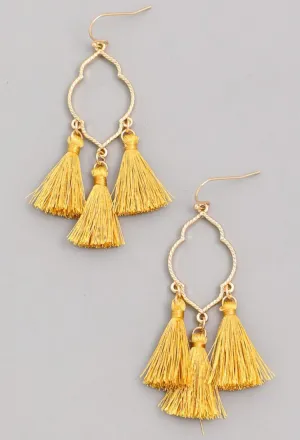 3 Tassel Earrings