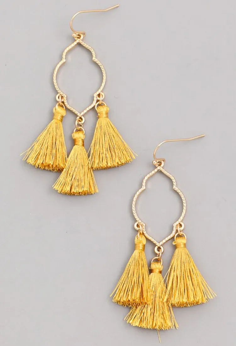 3 Tassel Earrings