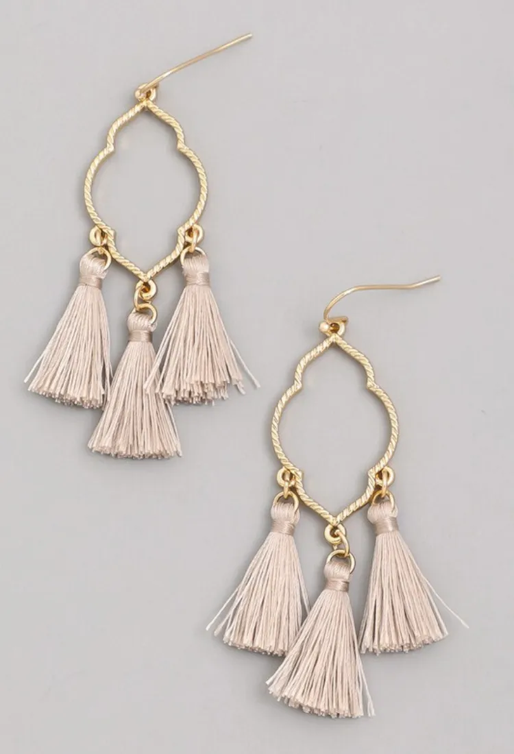 3 Tassel Earrings