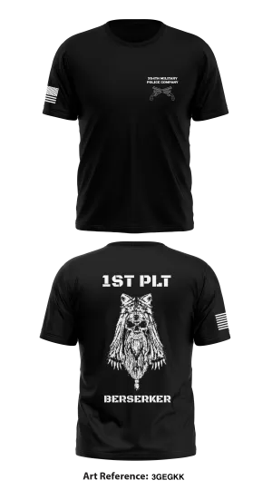354th MP CO 1st PLT BERSERKER Store 1 Core Men's SS Performance Tee - 3geGKK