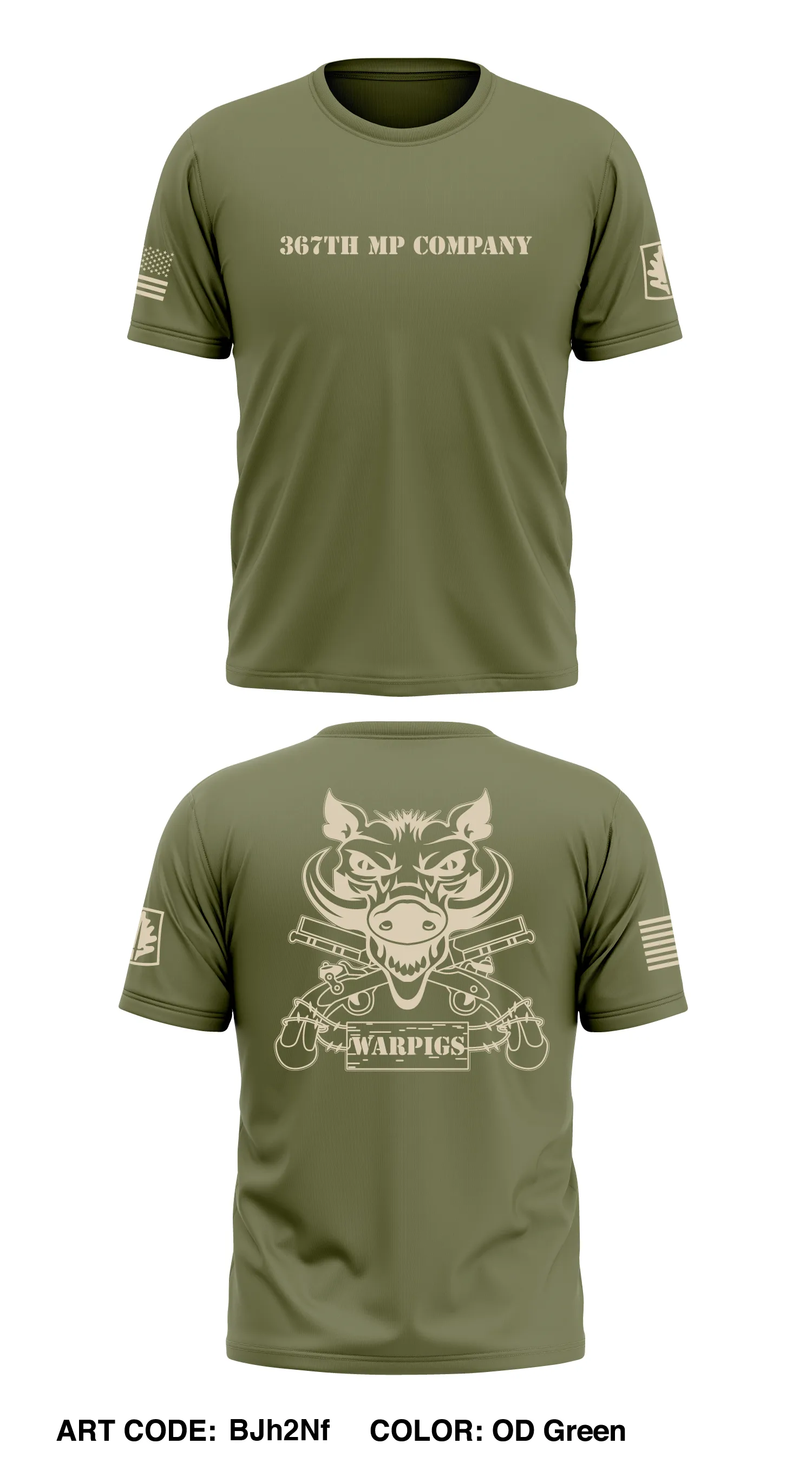 367th MP Company Store 1 Core Men's SS Performance Tee - BJh2Nf