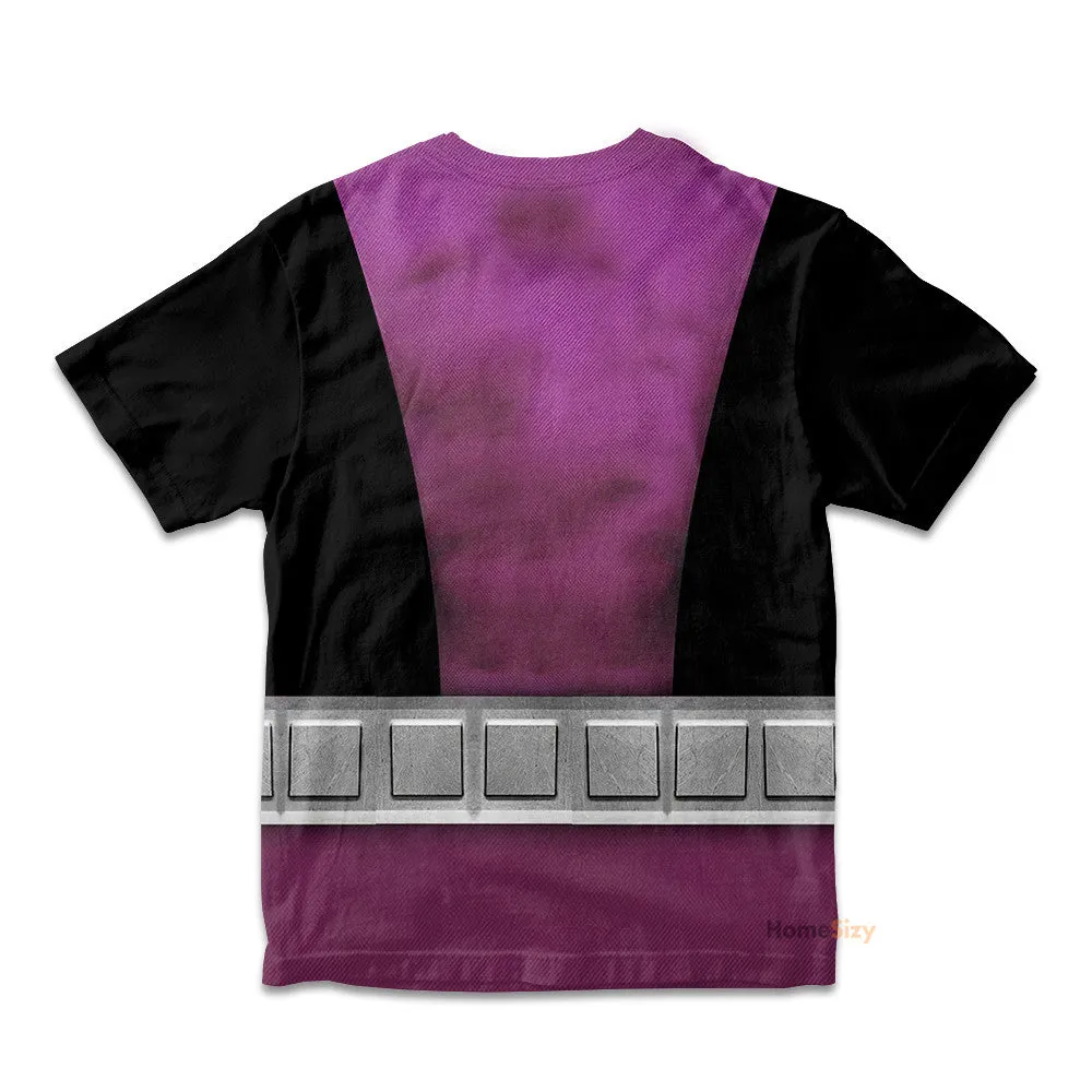 3D Teen Titan Beast Boy TZip Custom Cosplay Costume Kid Tshirt QT207057Tf