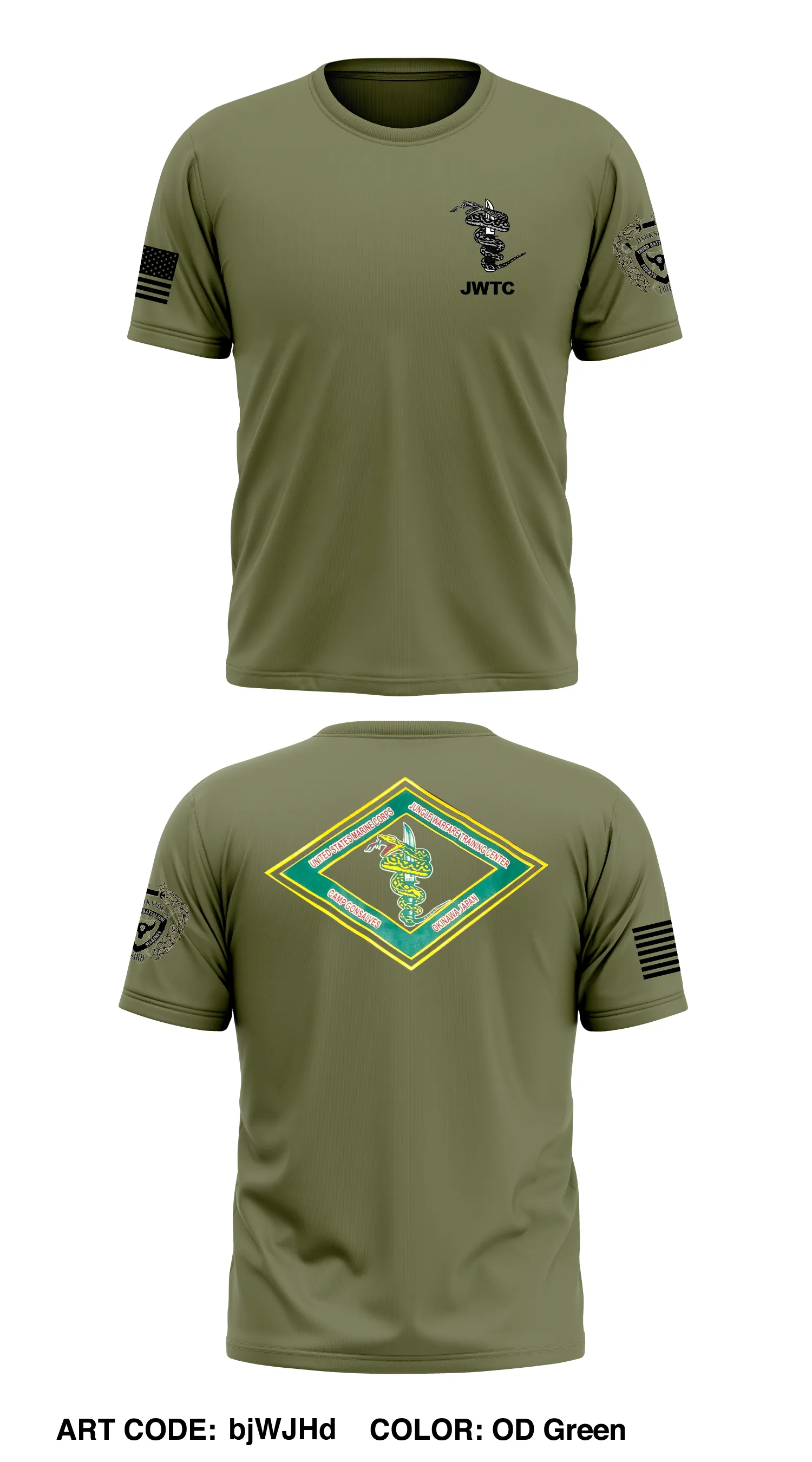 3rd BN 4th MAR Store 1 Core Men's SS Performance Tee - bjWJHd
