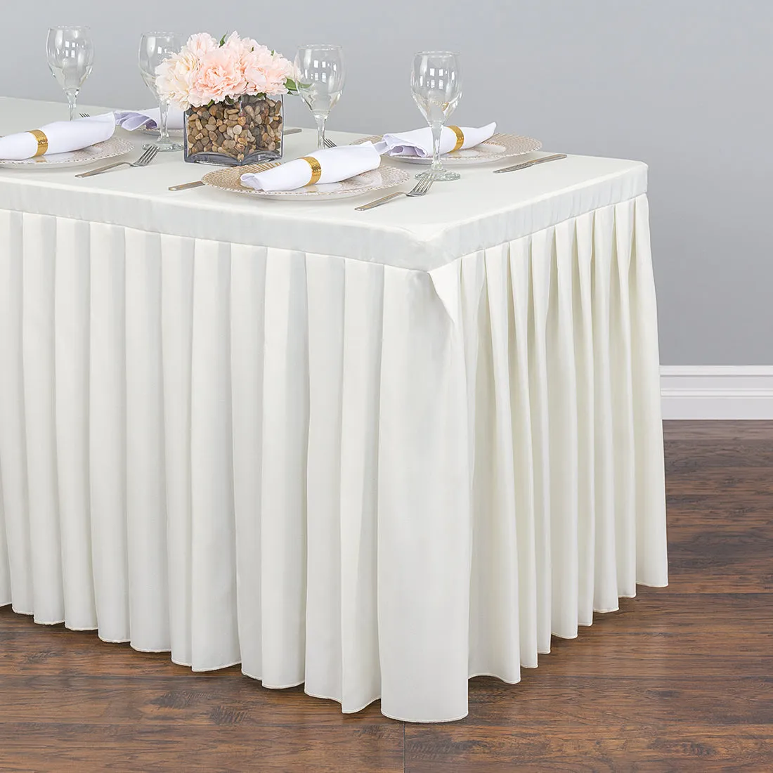 4 ft. Fitted Table Skirt  (7 Colors)