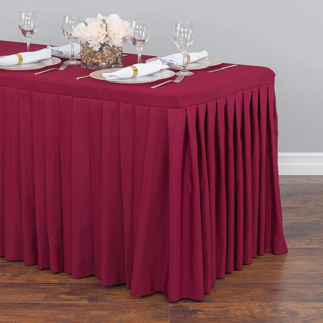4 ft. Fitted Table Skirt  (7 Colors)