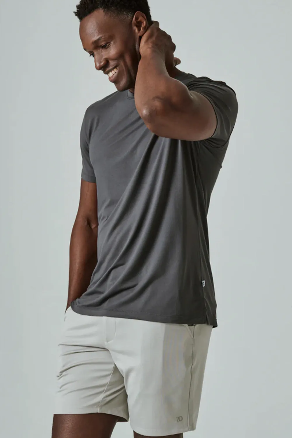 7Diamonds Core Crew T-Shirt for Men in Graphite | CSMT-4207-GRAPHITE