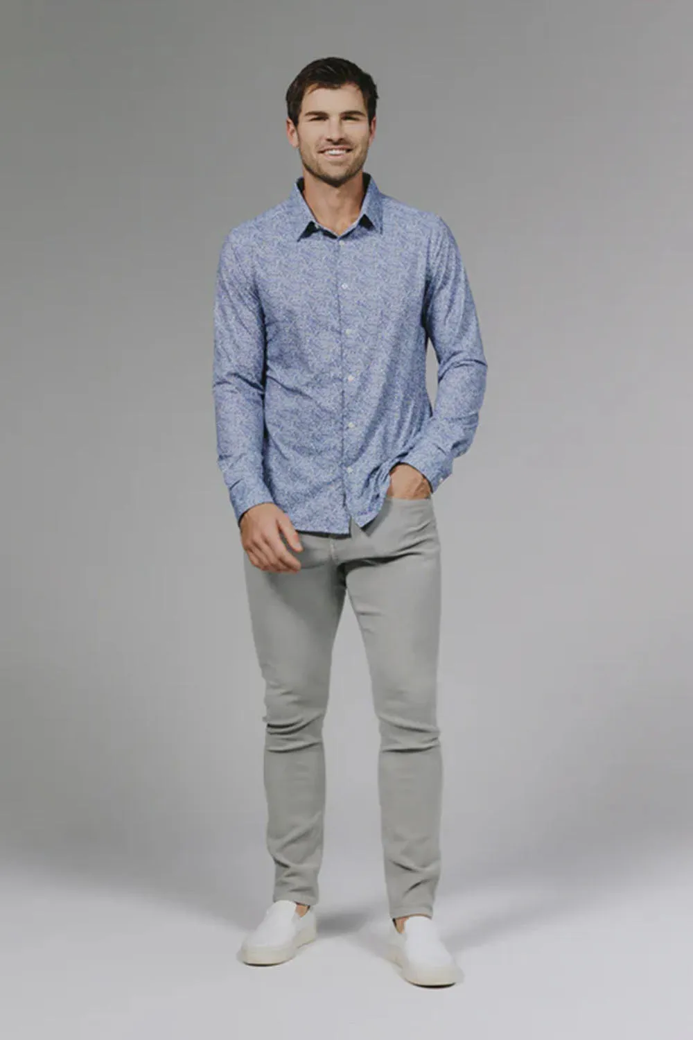 7Diamonds Prague Woven Shirt for Men in Blue | SMKL-8052-BLUE