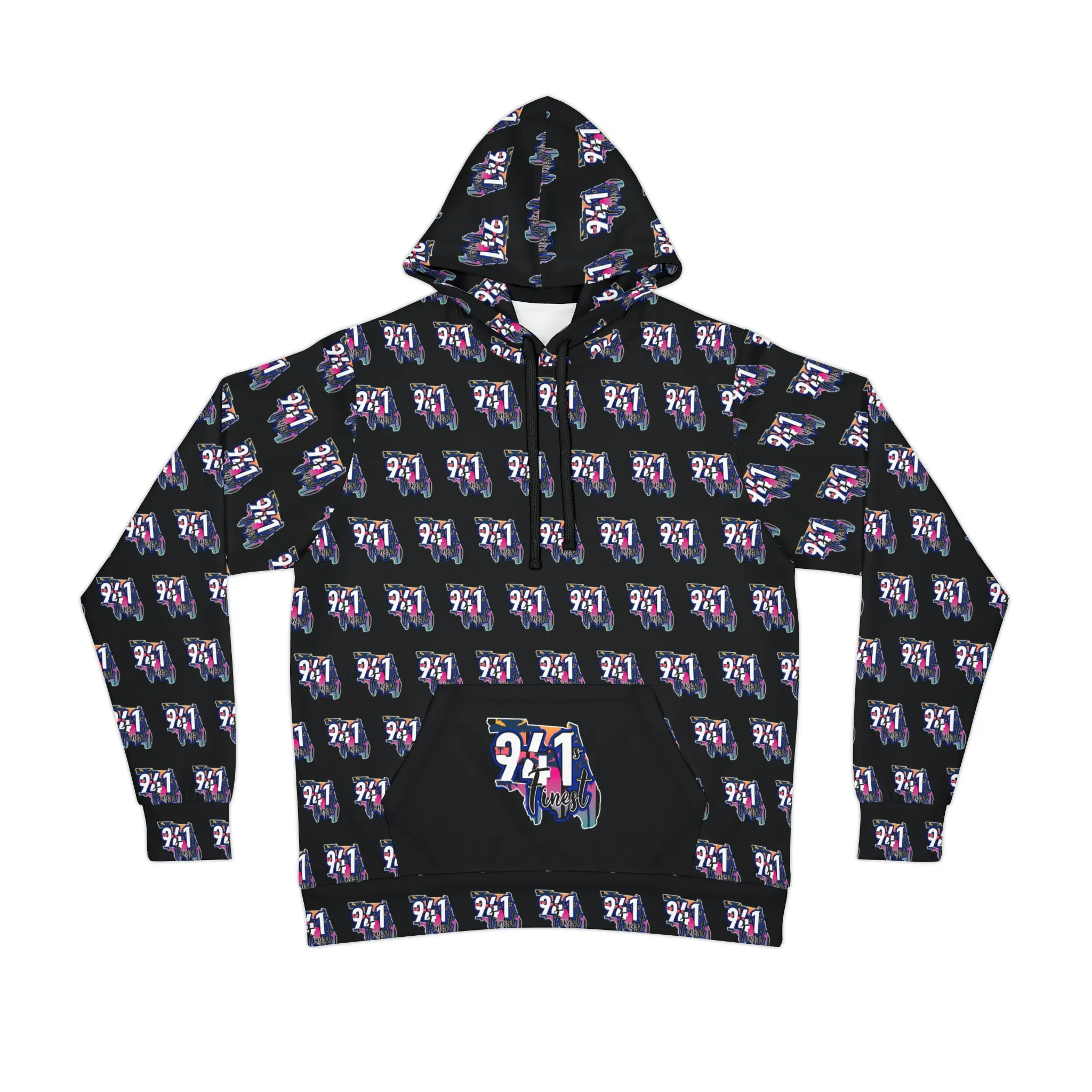 941’s Finest all over Athletic Hoodie