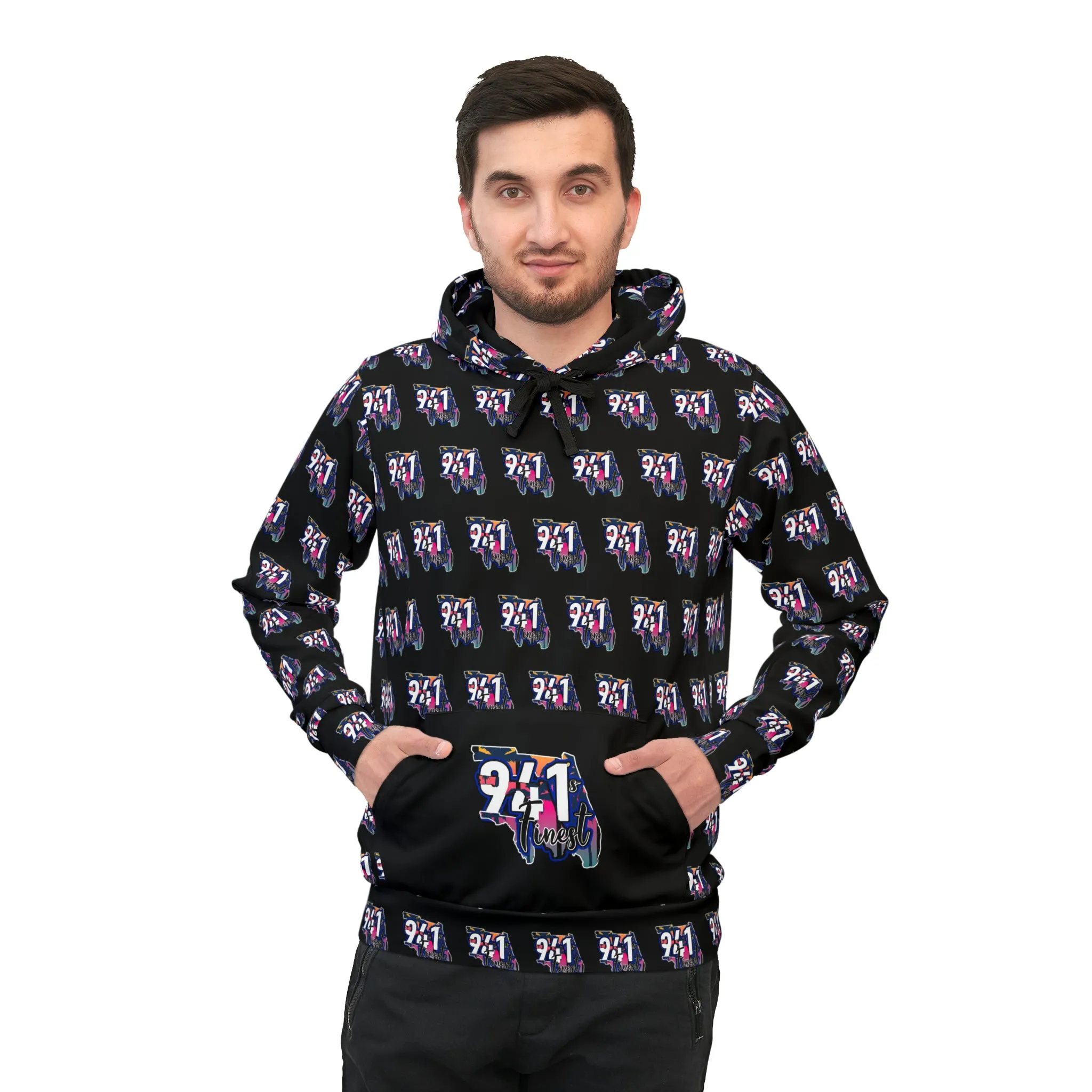 941’s Finest all over Athletic Hoodie