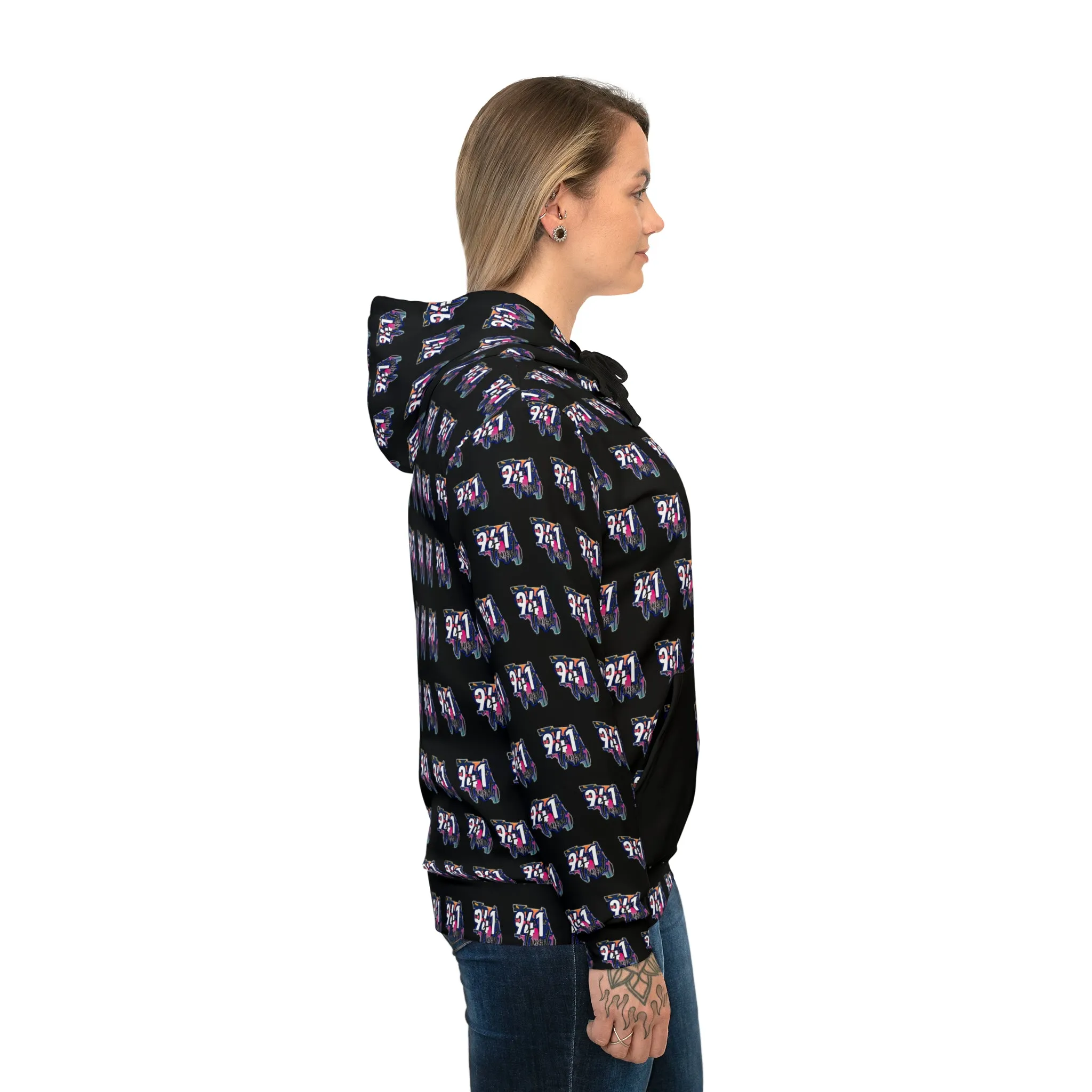 941’s Finest all over Athletic Hoodie
