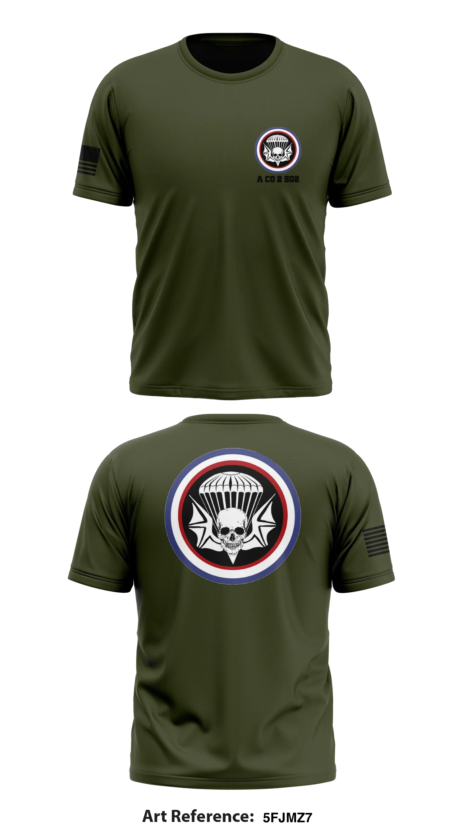 A Co 2/502 Store 1 Core Men's SS Performance Tee - 5fjmZ7