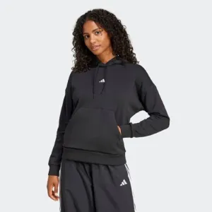 Adidas Womens Small Logo Feel Cozy Hoodie Black/White