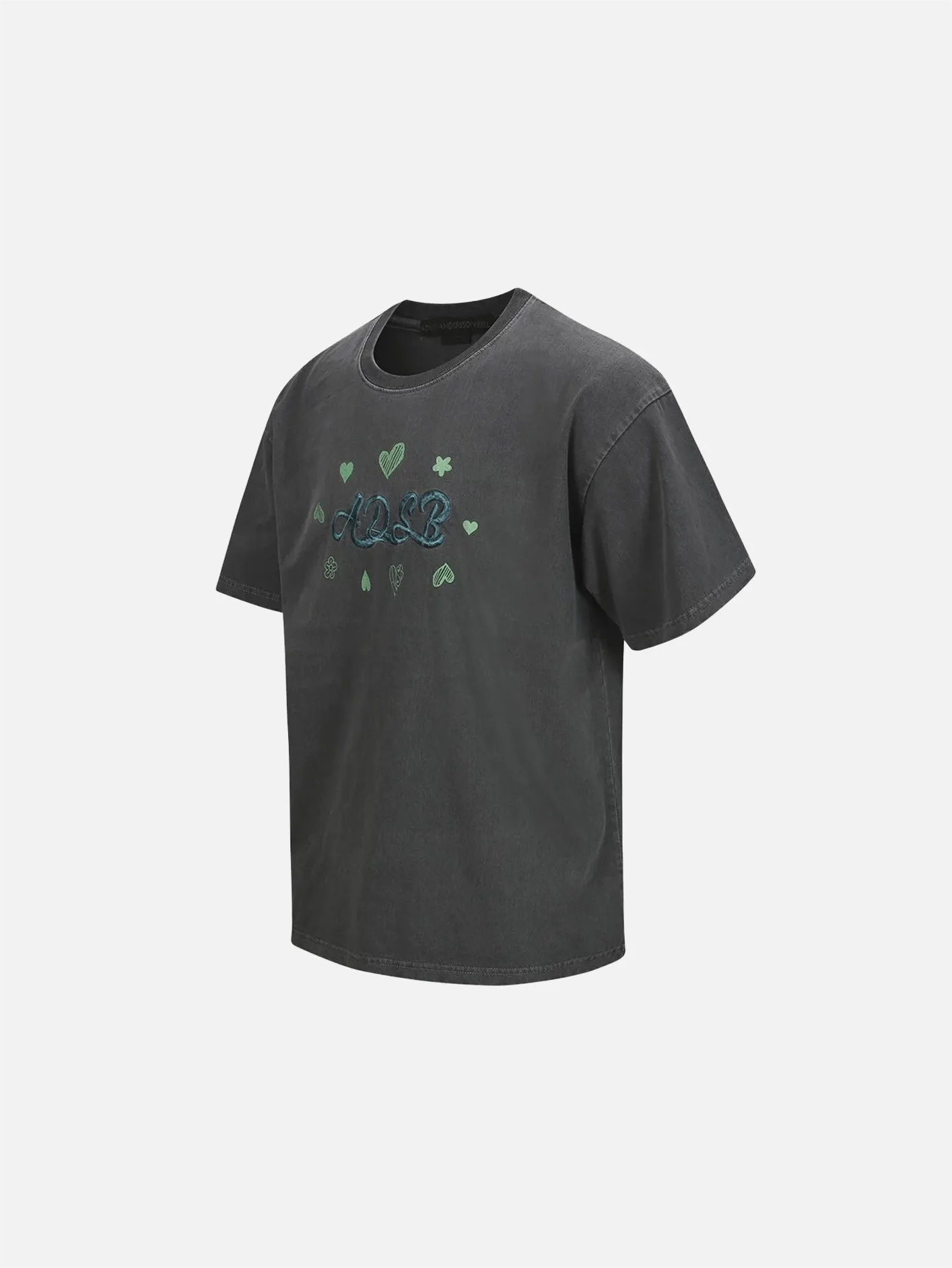 ADSB Hearts Card T-Shirts - Chcoal