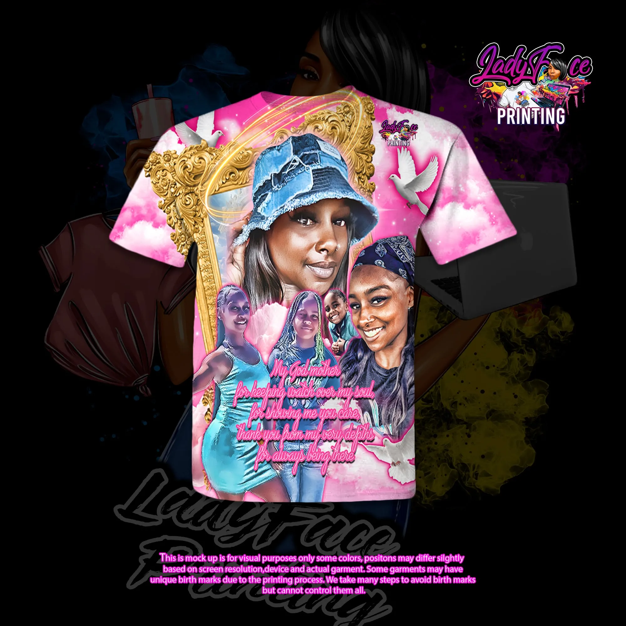 Adult 3D Print All Over Shirt