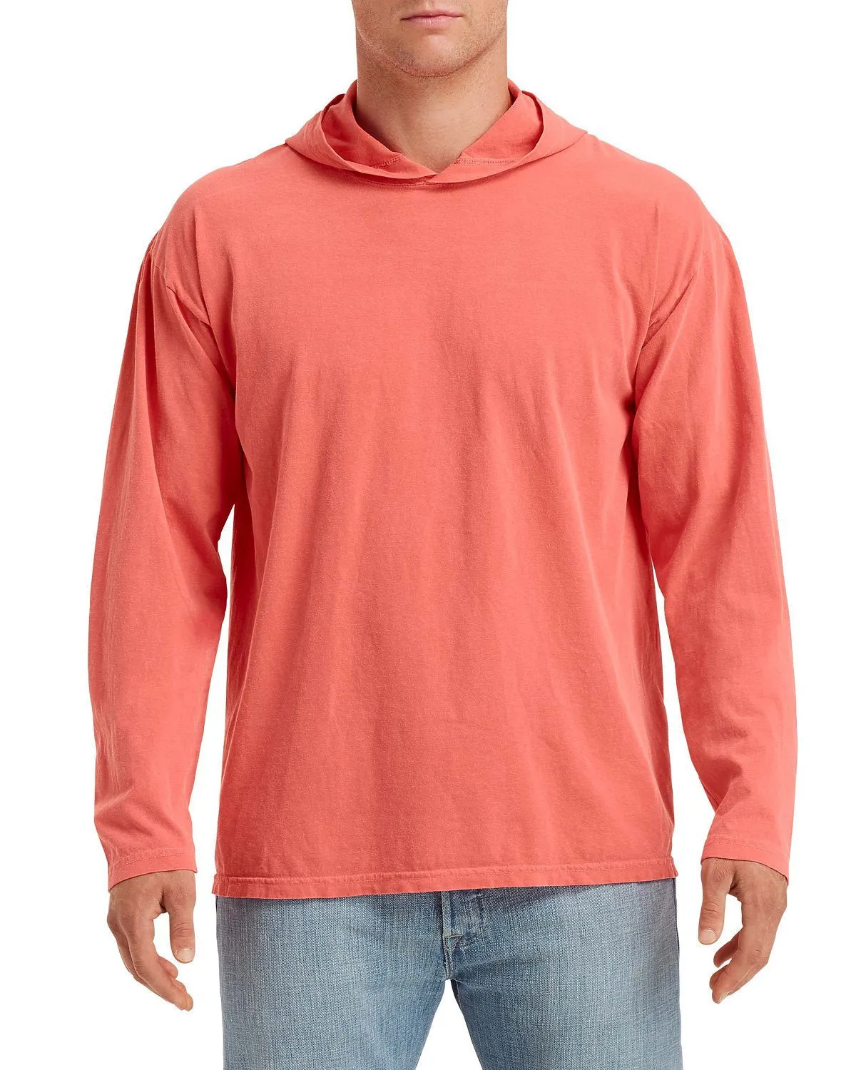 Adult Heavyweight Long Sleeve Hooded T-Shirt