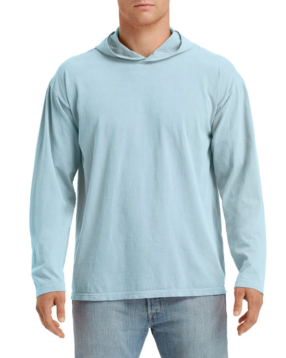 Adult Heavyweight Long Sleeve Hooded T-Shirt