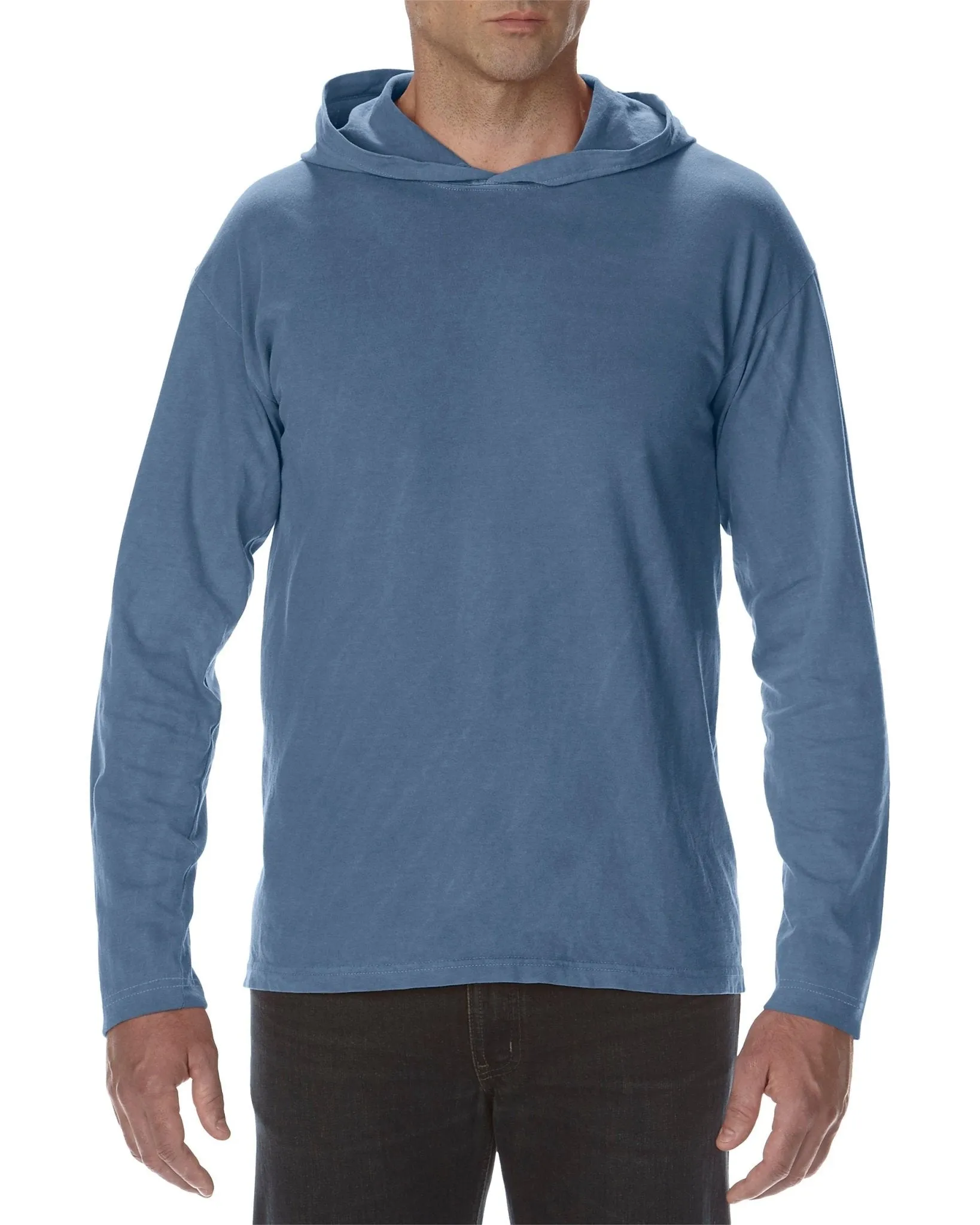 Adult Heavyweight Long Sleeve Hooded T-Shirt