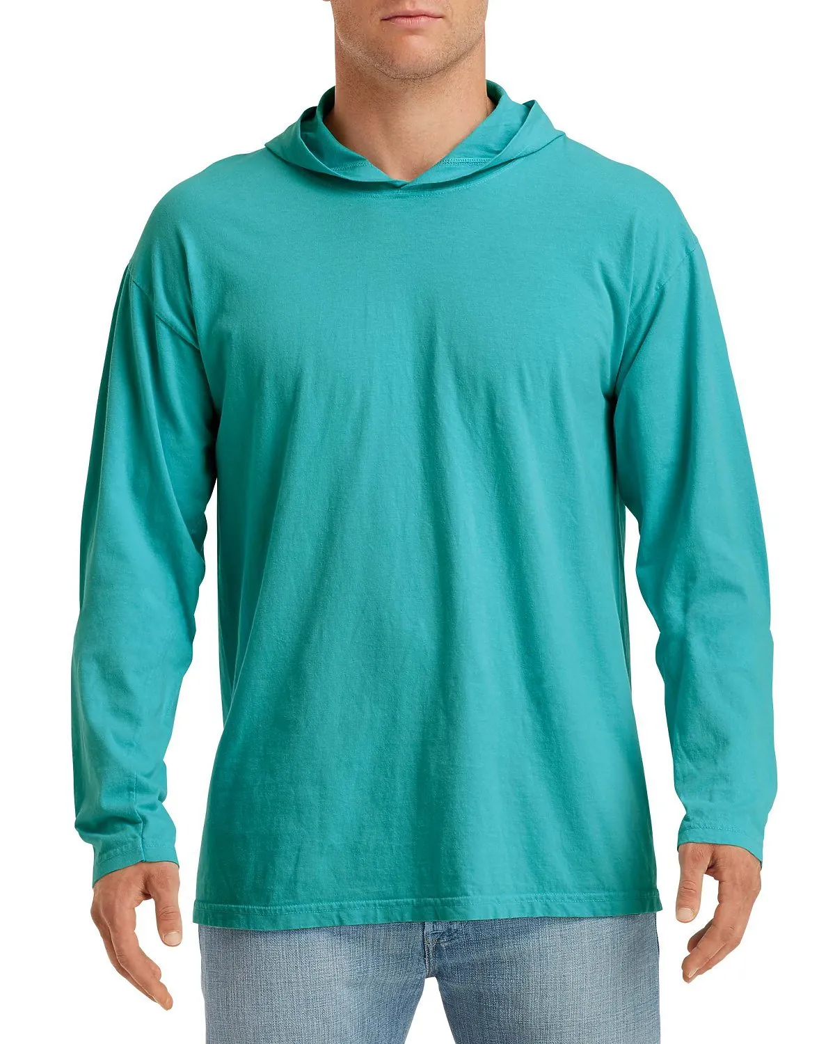 Adult Heavyweight Long Sleeve Hooded T-Shirt