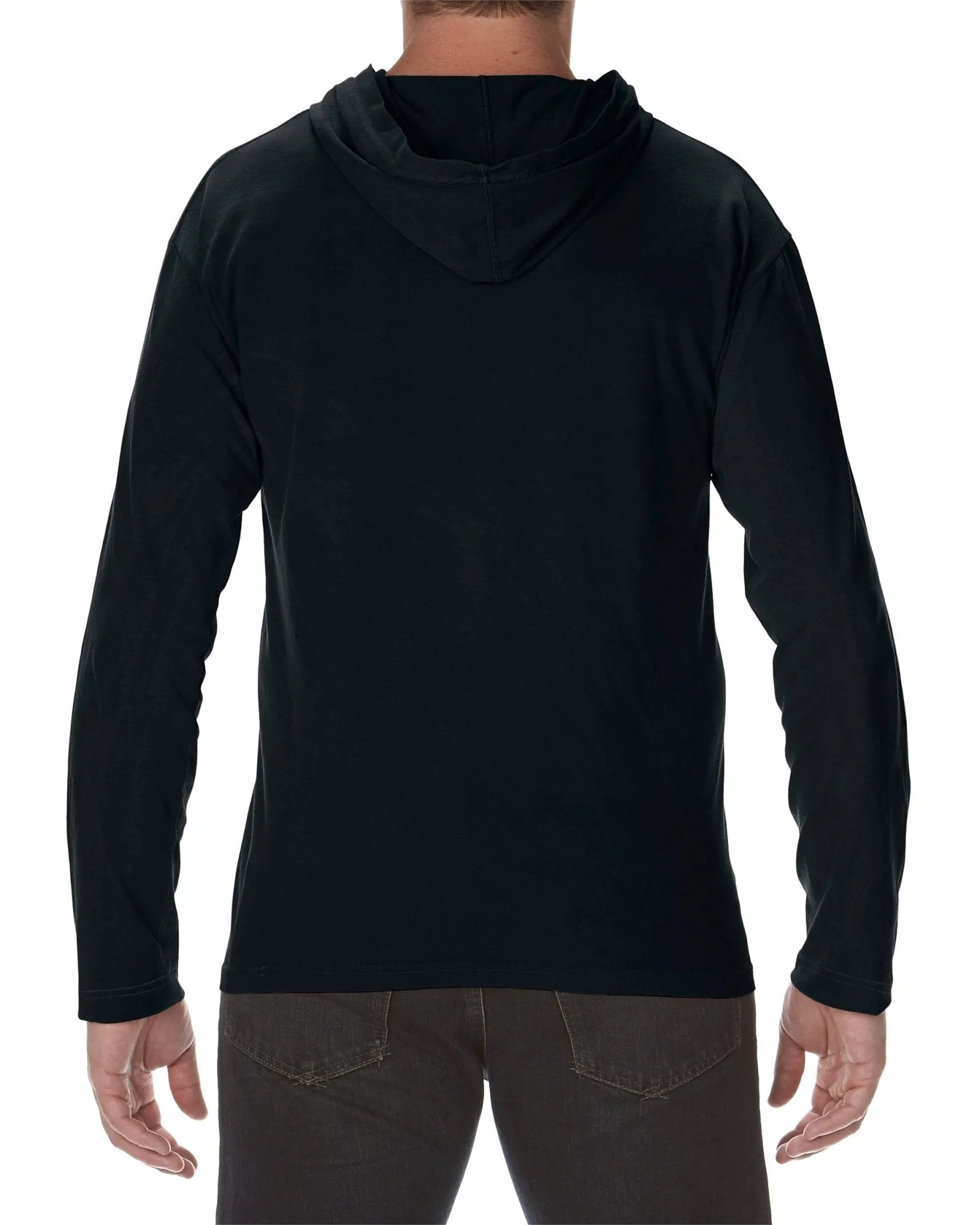Adult Heavyweight Long Sleeve Hooded T-Shirt