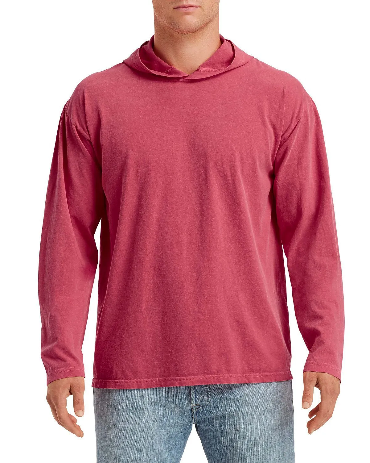 Adult Heavyweight Long Sleeve Hooded T-Shirt