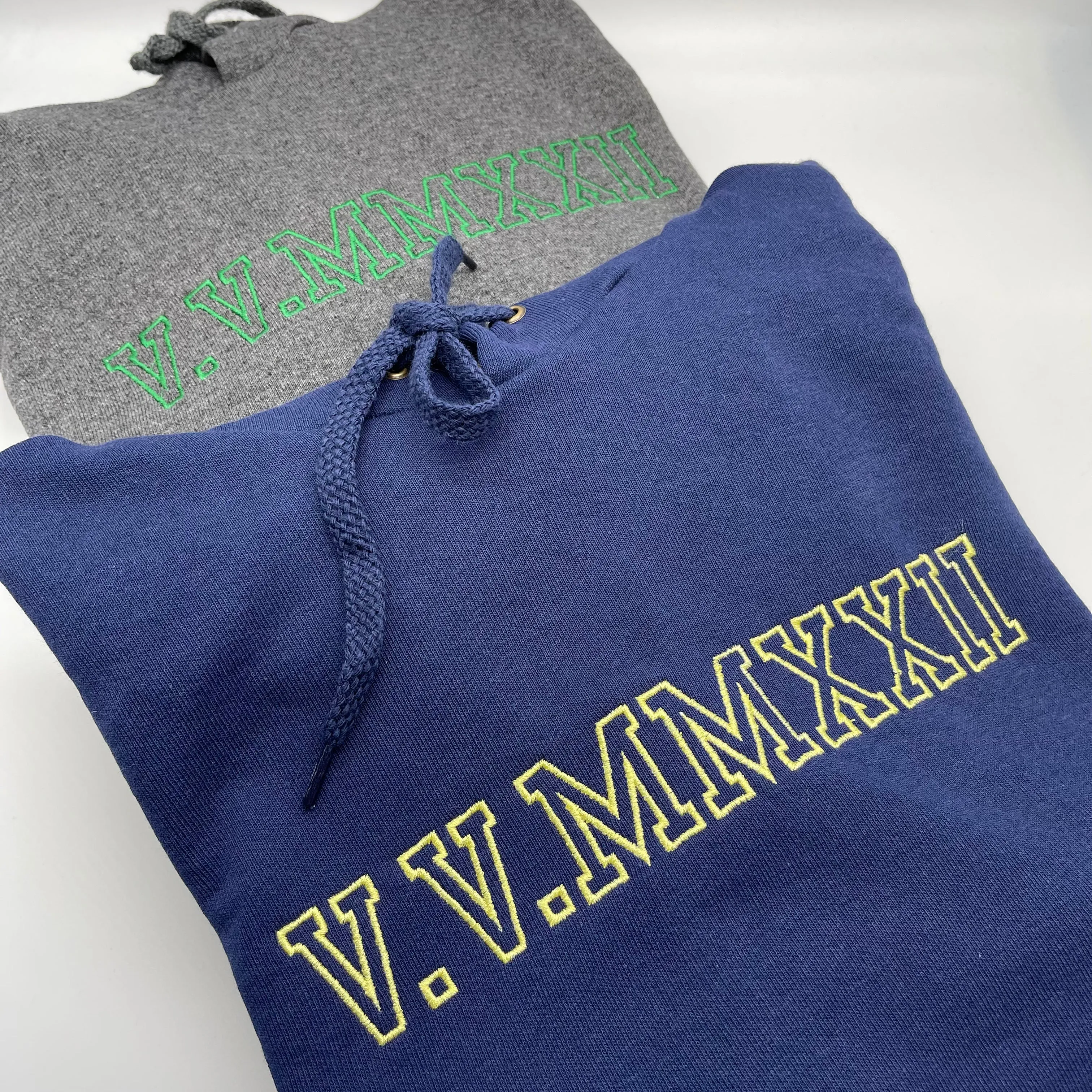 Adult hoodie personalised roman numerals