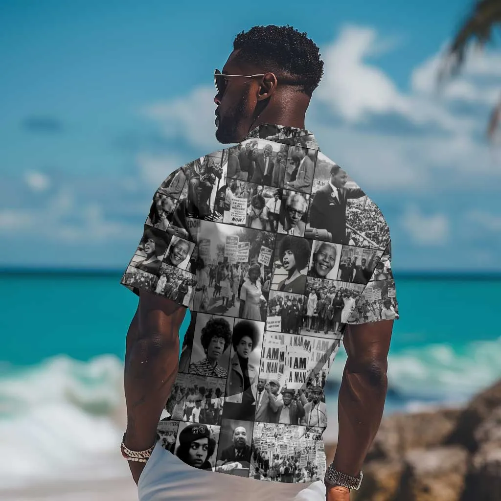 African Hawaiian Shirt Black Power Images DT02