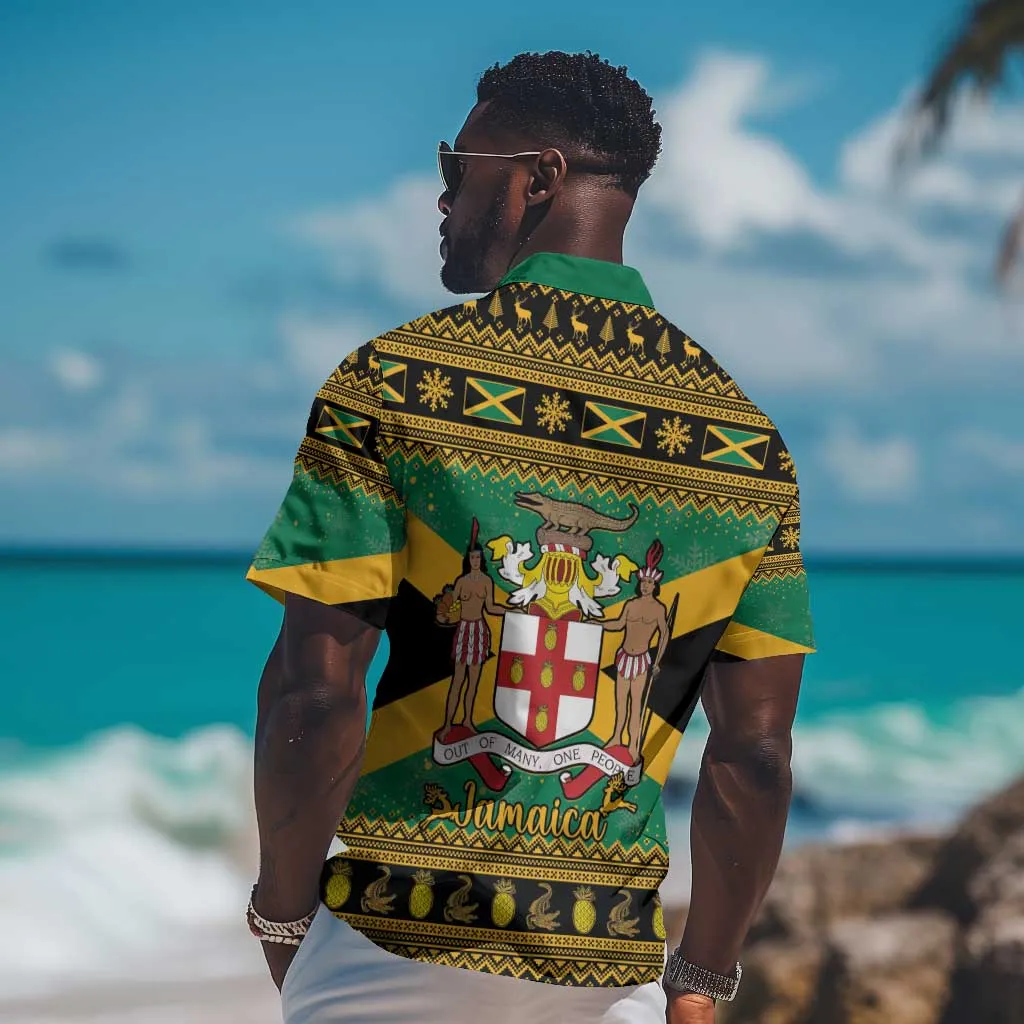 Afro-Jamaicans Hawaiian Shirt Coat Of Arms - Merry Christmas LT15