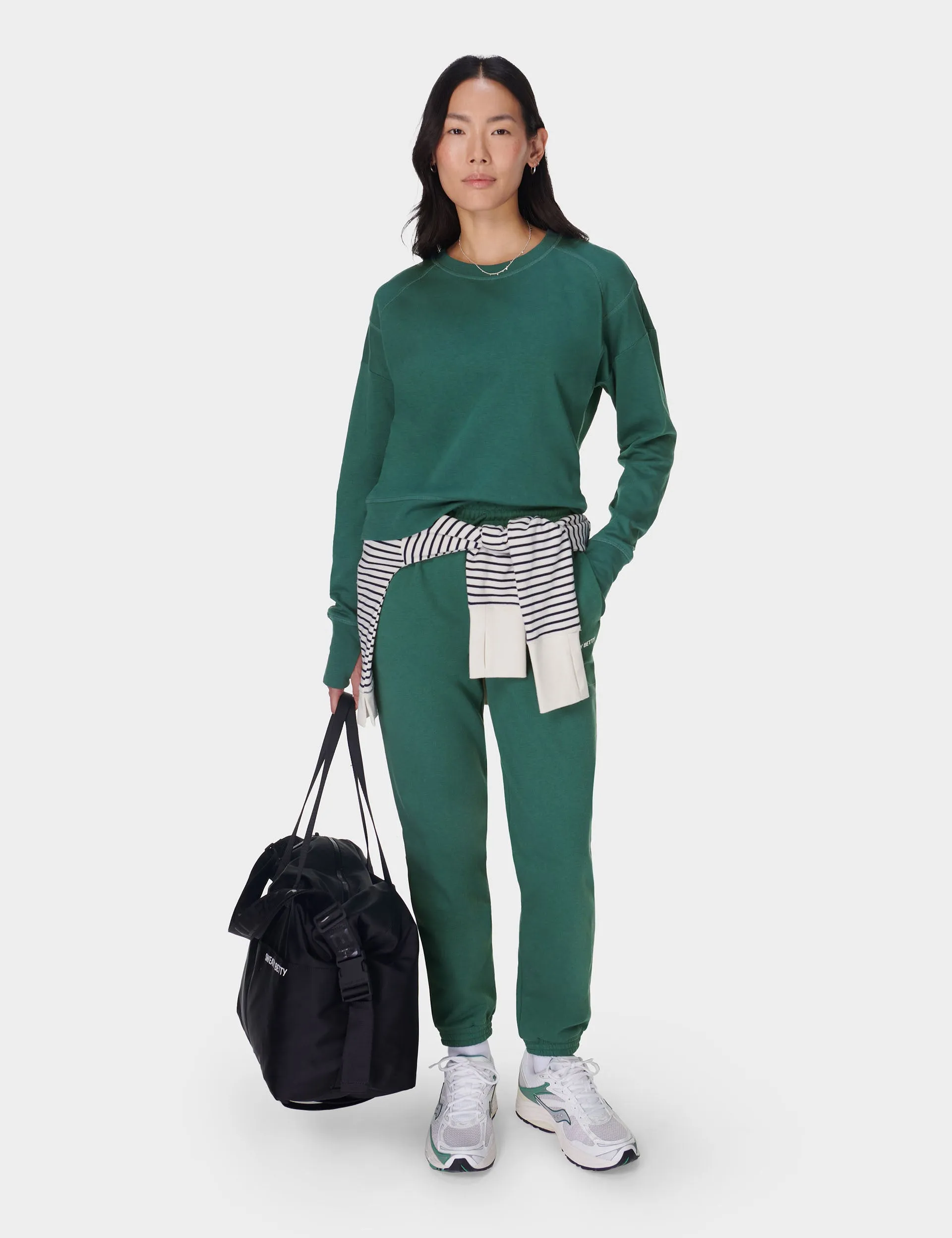 After Class Crop Sweatshirt - Glade Green