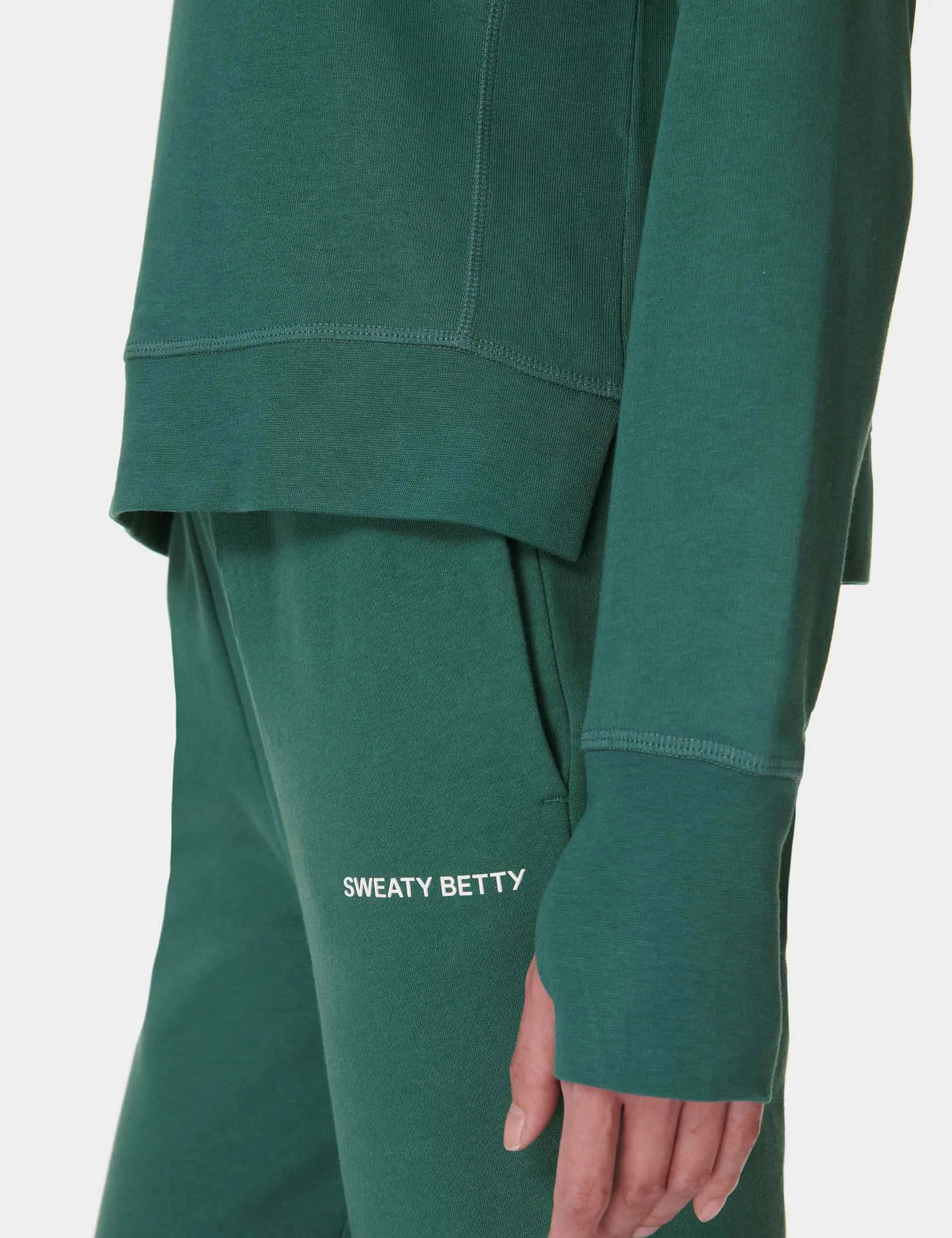 After Class Crop Sweatshirt - Glade Green