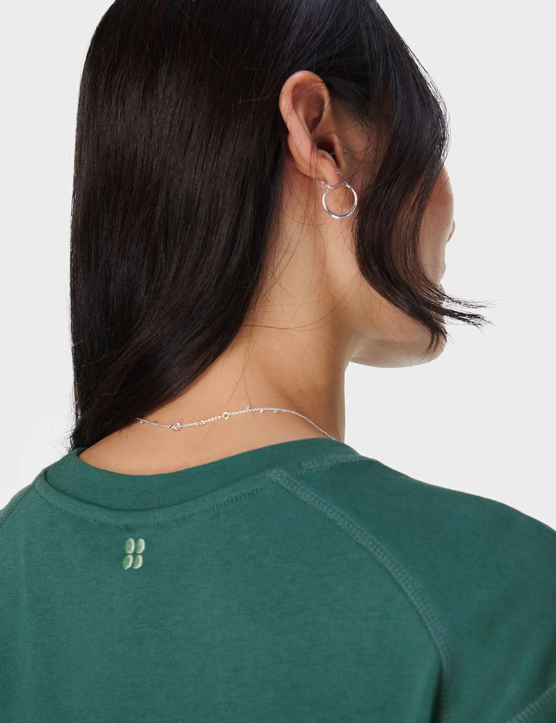 After Class Crop Sweatshirt - Glade Green