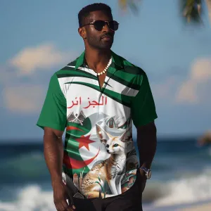 Algeria Fennec Fox Personalized Hawaiian Shirt with Algerian Culture and Nature LT9