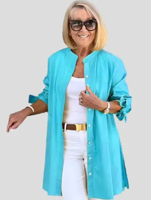 Aliera Luxeline High-Collar Blouse