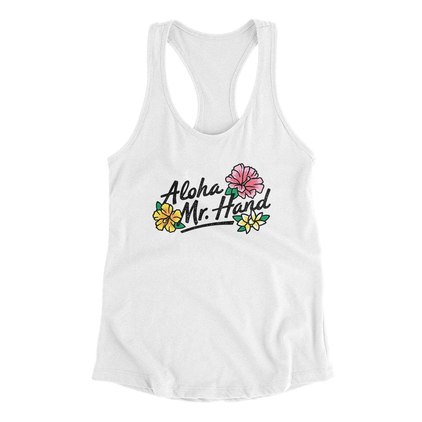 Aloha Mr. Hand Women's Racerback Tank