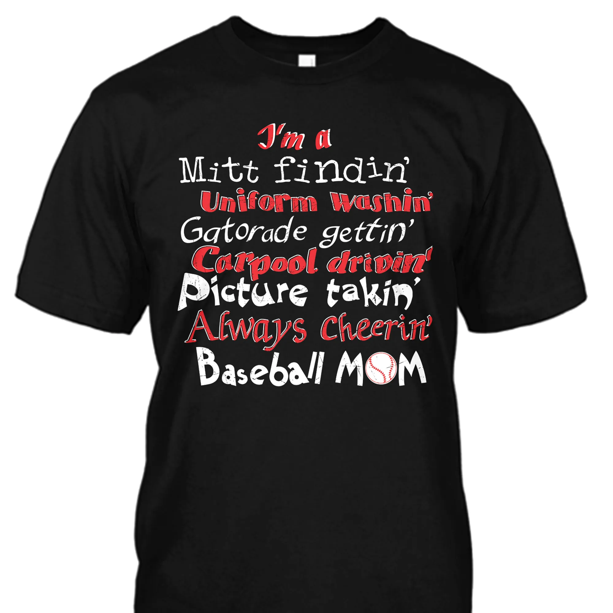 Always Cheering Baseball Mom