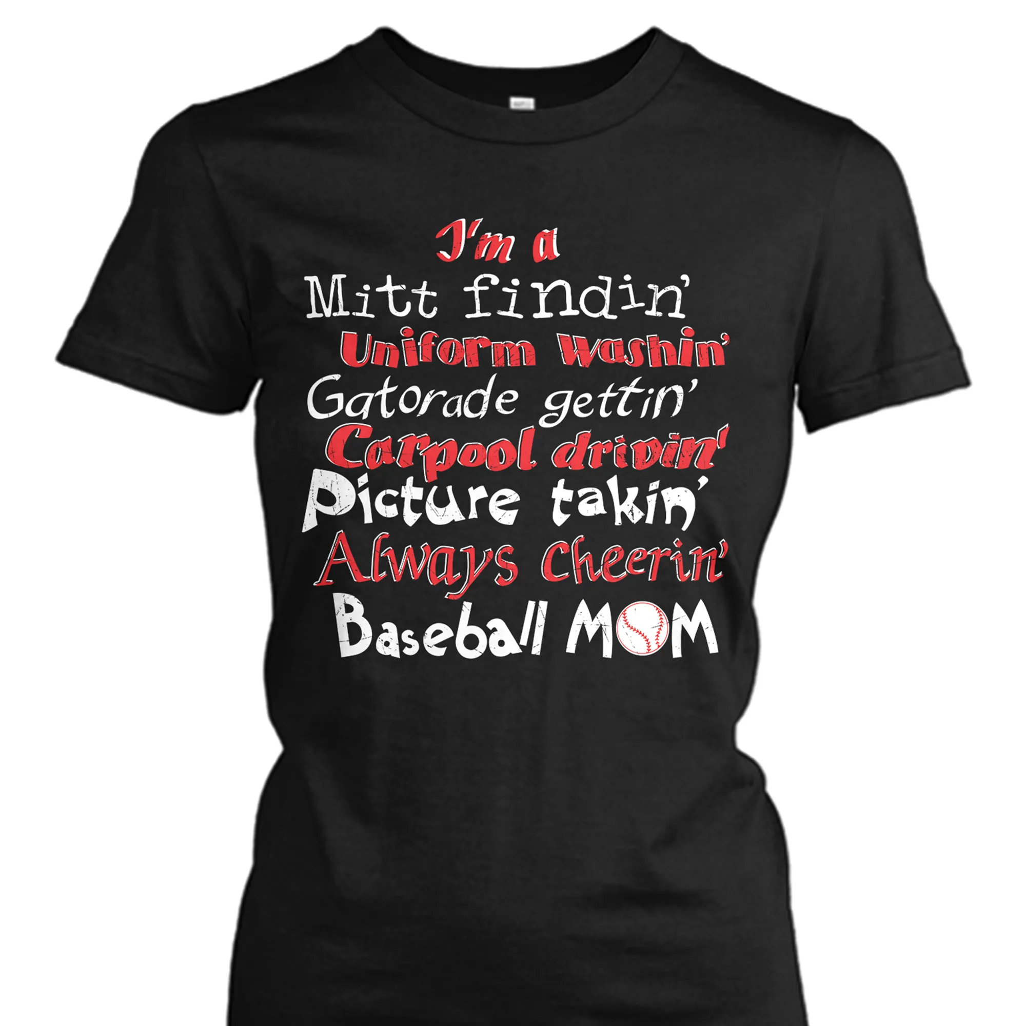 Always Cheering Baseball Mom