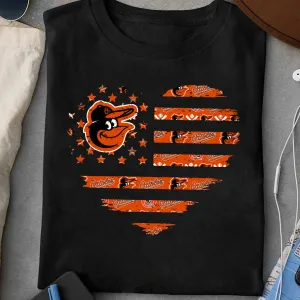 American Flag Heart Shirt - BTMORO